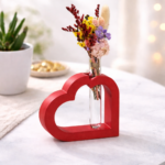 Herz mit Blumenglas – das richtige Valentinstag Geschenk