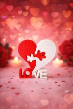 Valentinstag Geschenk – LOVE Herz Deko Puzzle