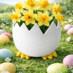 Eierschale - Blumenschale - Osterschale für Blumen