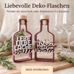 Deko Weinflaschen mit Korken -Holla die Weinfee